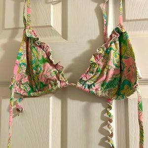 Lilly Pulitzer bikini TOP ONLY chin chin size large